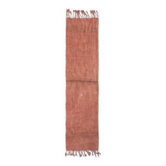 Cinnamon Turkish Pattern Kilim Runner Rug, 64x267 Cm
