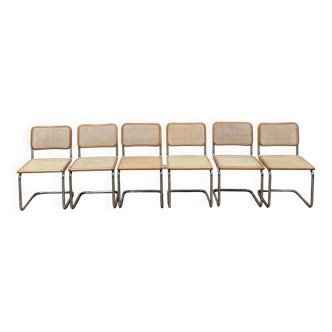 Set of 6 Cesca B32 chairs