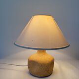Reconstituted stone bedside lamp