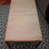 Marble and brass coffee table