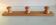 Three-headed varnished wooden coat rack, Scandinavian style / vintage 60s-70s