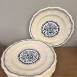 Pop up Christmas 2022 - 6 antique earthenware plates