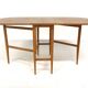 Teak drop-leaf dining table, Sweden, 1950.