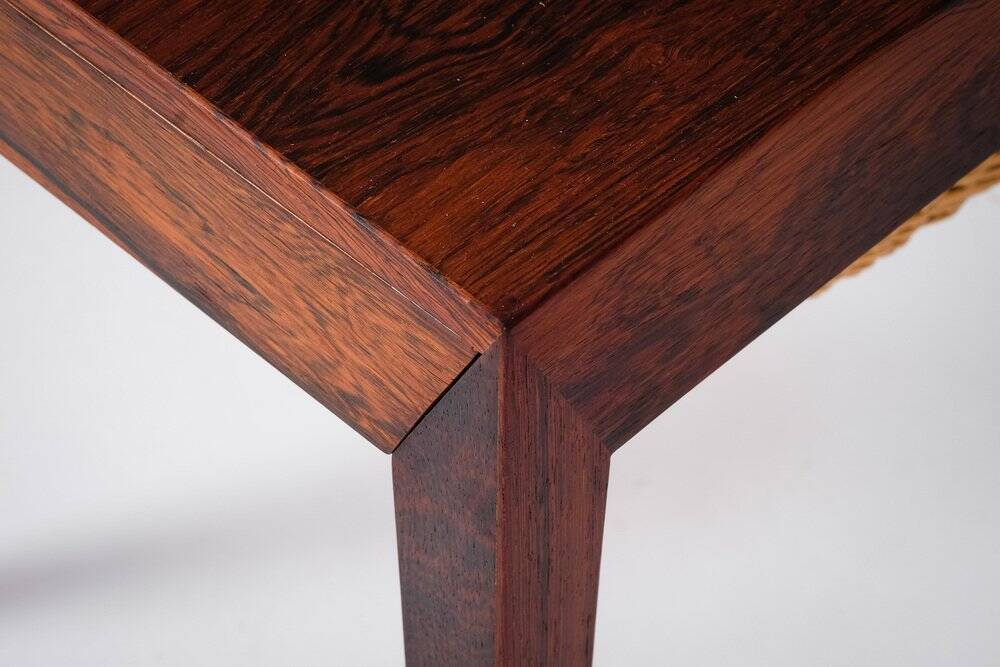 Sewing Table in Rosewood by Severin Hansen for Haslev Furniture Carpentry, 1950s