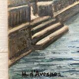 Vintage stream panel oil