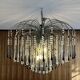 Murano crystal chandelier. Handmade by glass craftsman. Signoretti House.