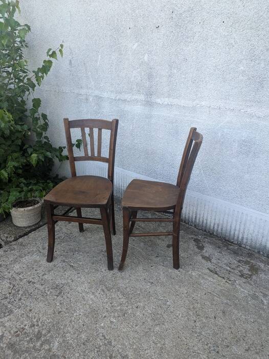 Pair of Luterma bistro chairs