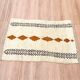 Handmade beige Moroccan rug in wool: Berber geometric rug 150/250.