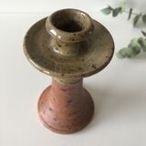 Stoneware vintage candlestick