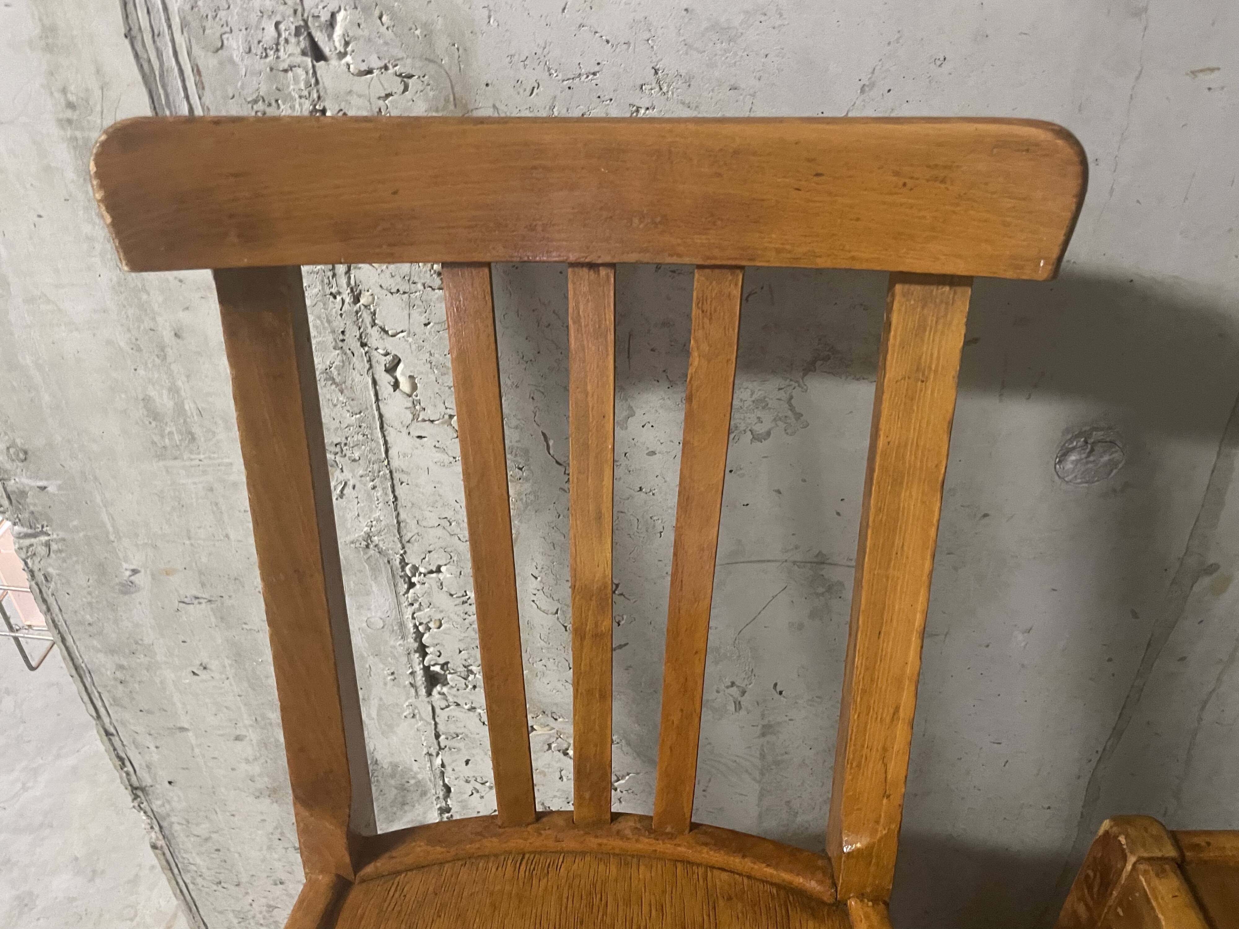 Pair of 1960s bistro chairs