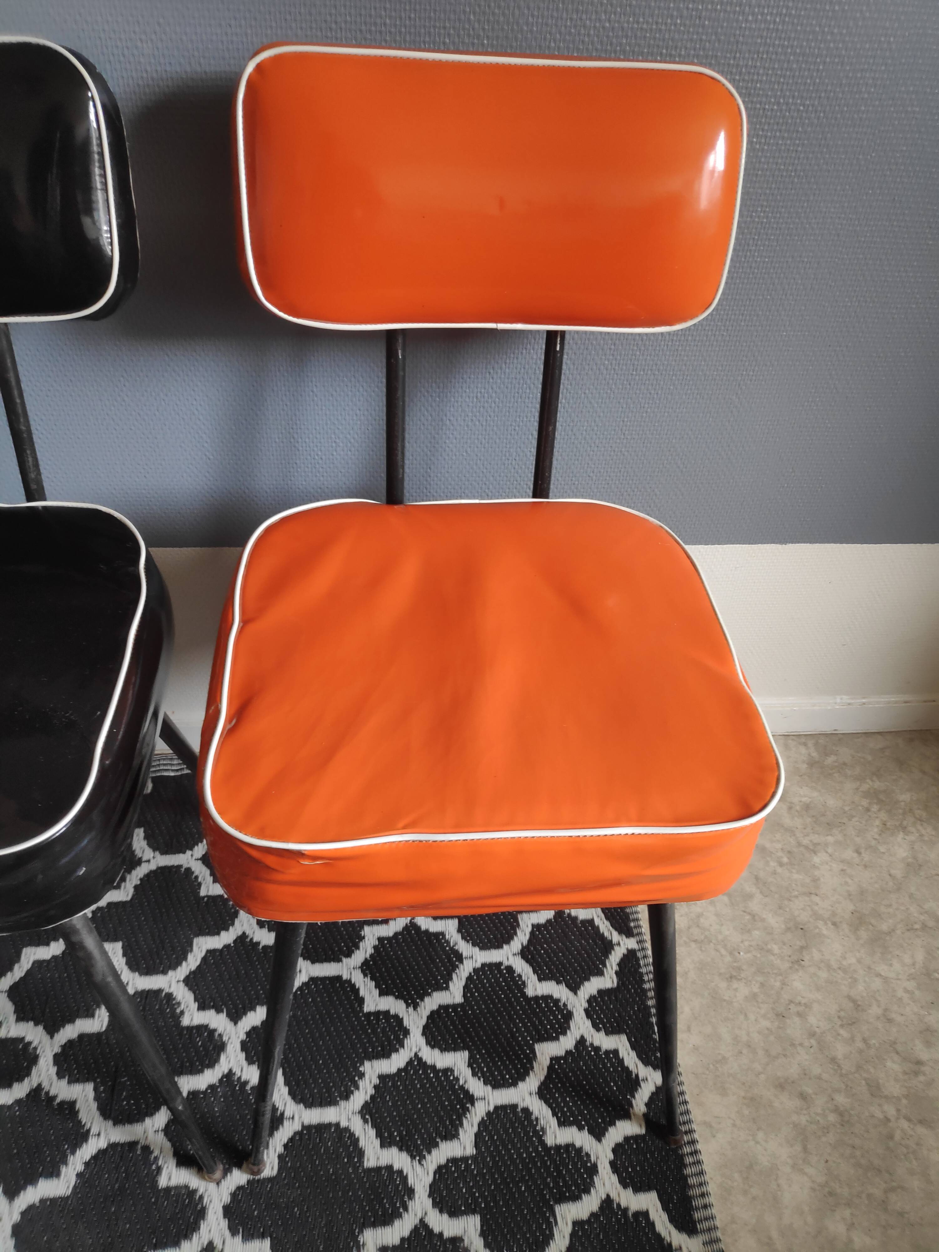 Vintage vinyl chairs