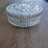 Round ceiling light in thick glass