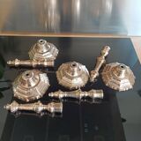 Louis XV chiseled bronze candlesticks