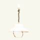 White Space Age Italian Pendant Lamp, 1970s