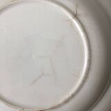 Vintage hollow dish in royal blue arabesque earthenware