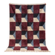 Handwoven natural wool rug, size 200/300 cm.