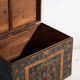 Antique chest painted in pine wood – China, around 1900