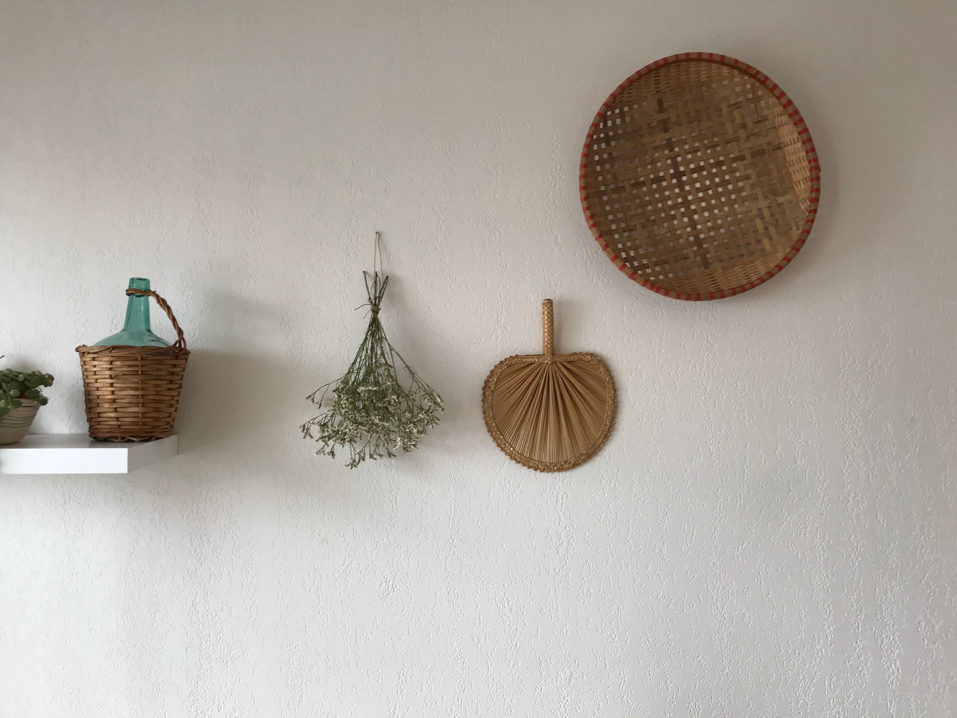 Large round Bohemian hamper