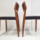 Suite of 6 Scandinavian chairs 1960 vintage