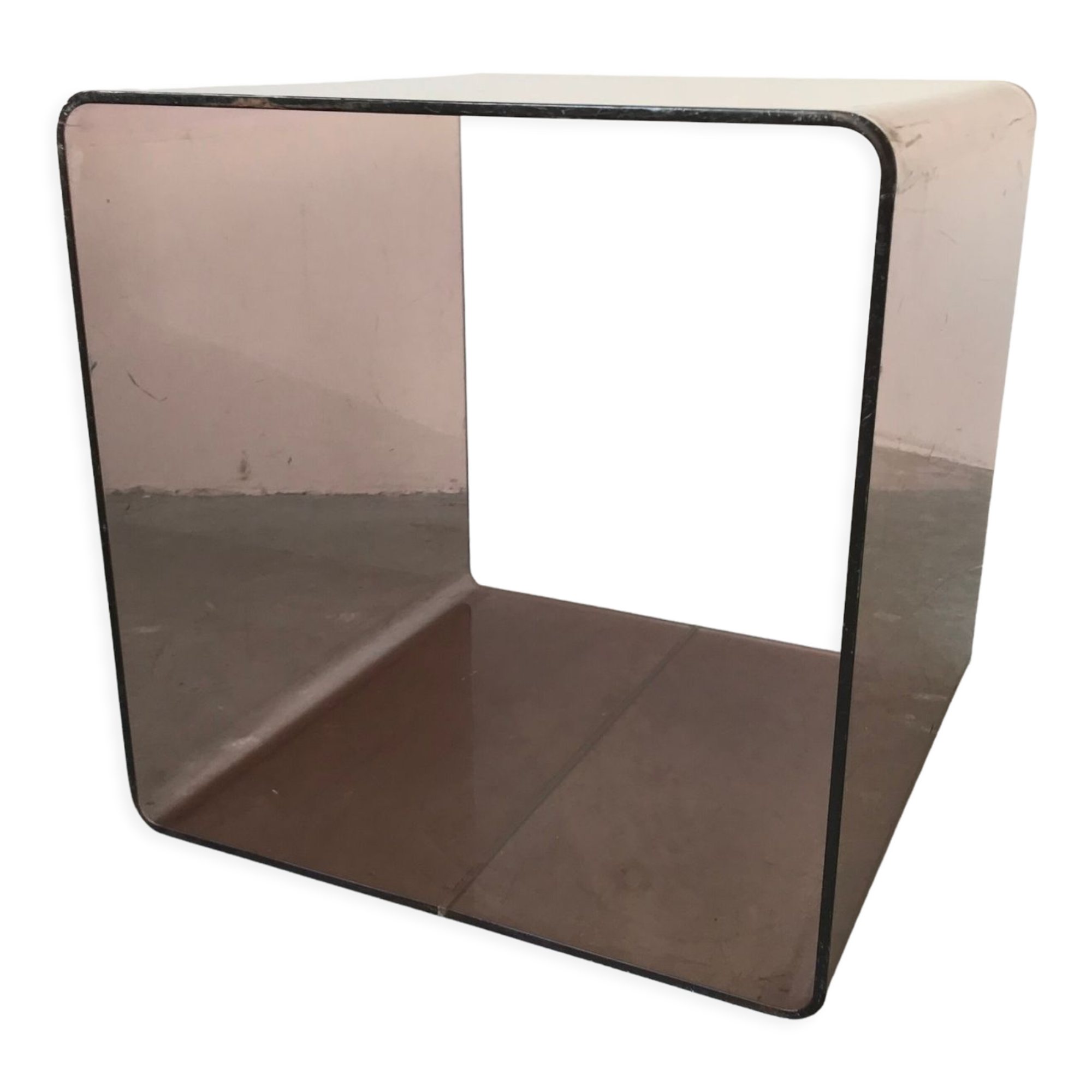 Smoked plexis cube, circa 1970