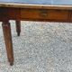 Farmhouse table, late 19th/early 20th century, 6 drawers, slate top 2