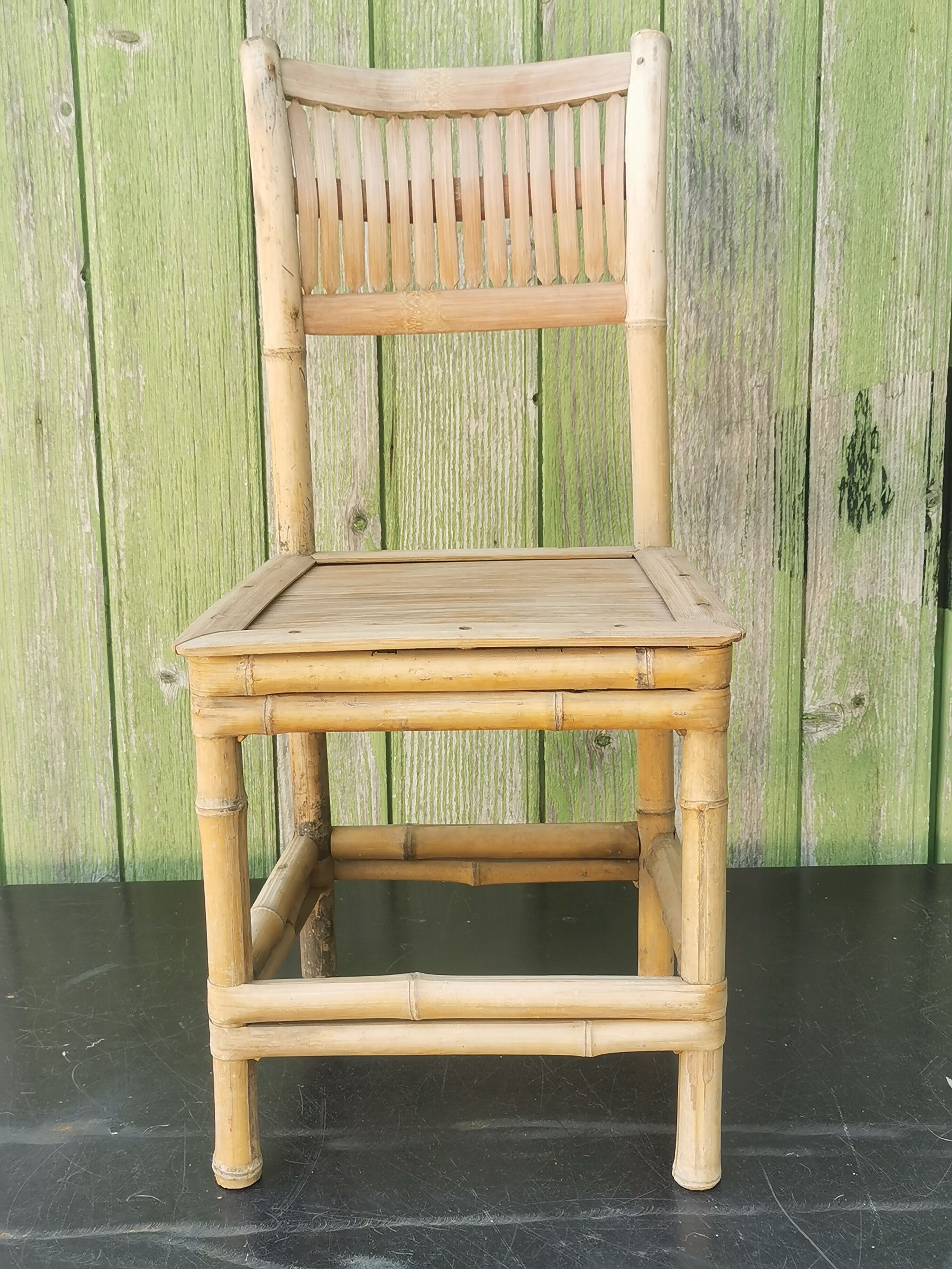 Vintage rattan children's chair