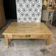Table basse de ferme bois massif Augusta