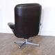 Fauteuil scandinave en cuir 1970
