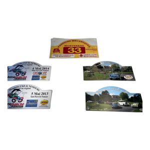 Plaques de rallye