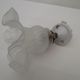Oblique wall lamp at 45 ° porcelain tulip frosted glass