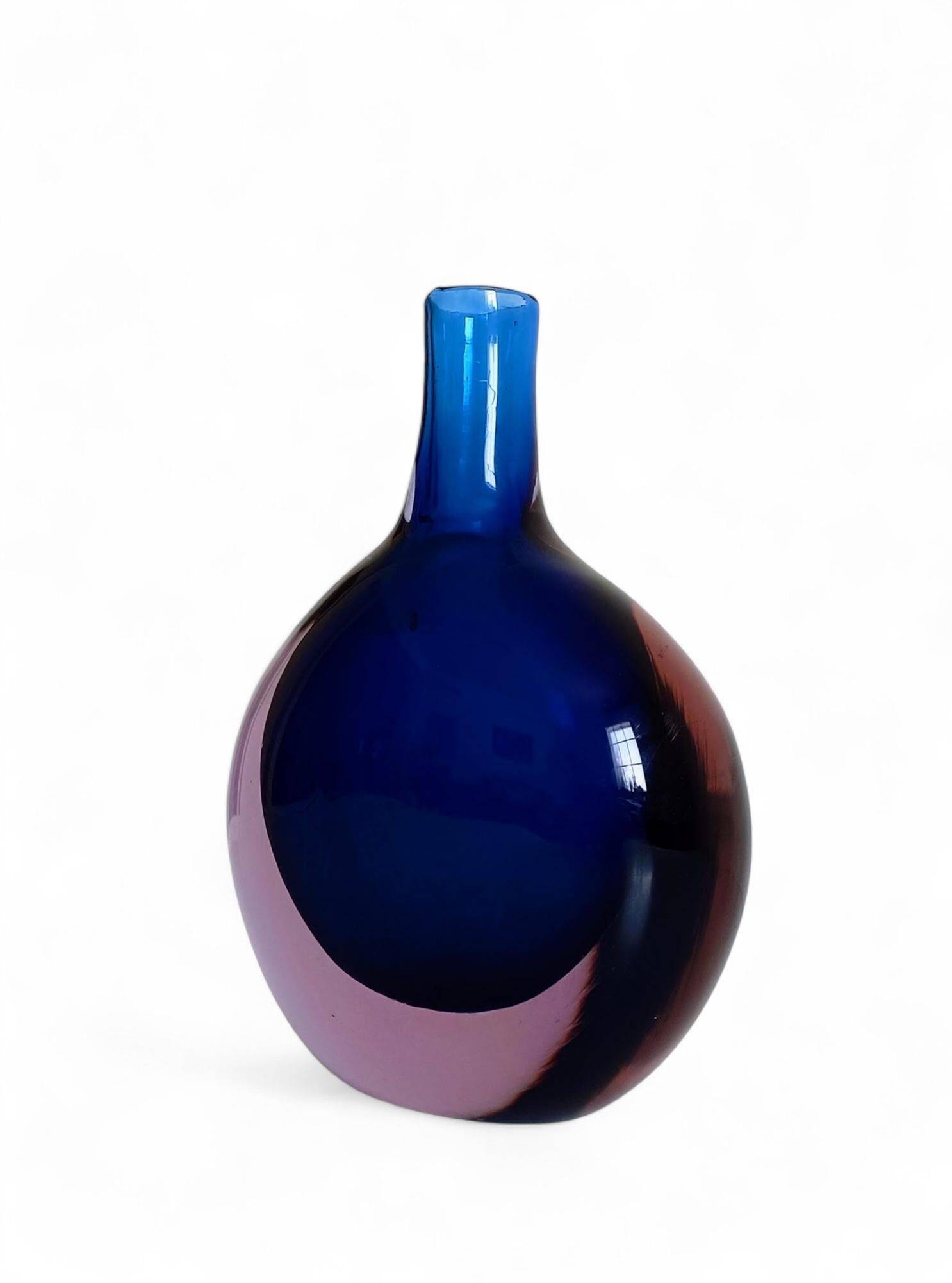 Murano Glass Large Bottle by Flavio Poli for Seguso Vetri D´Arte, Italy, 1960s