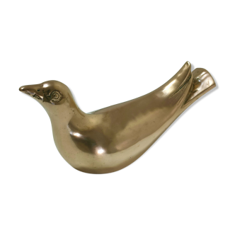 Dove bird vintage brass 70s