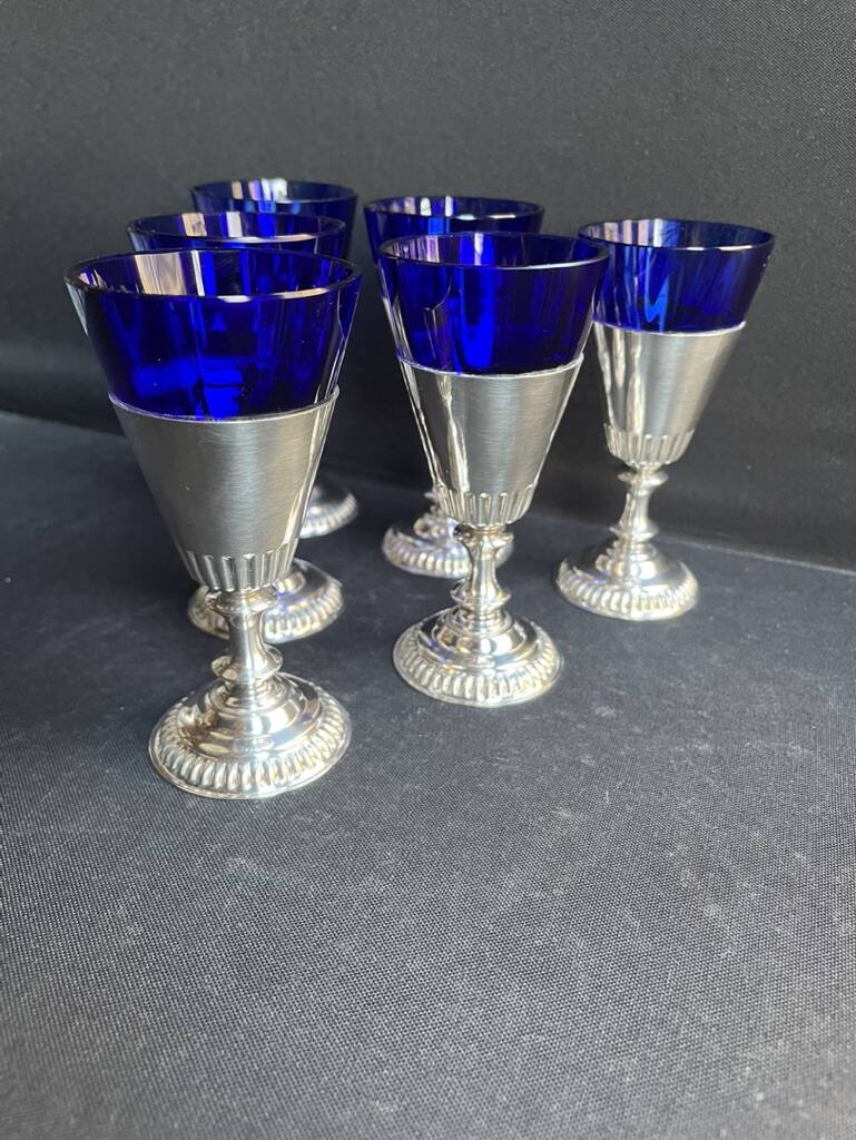 Box of 6 overlay liqueur glasses - Bristol