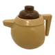 Vintage teapot / coffee pot in stoneware – 1970s modernist design –