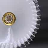 Vintage pendant light in white opaline glass