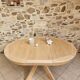 Table ronde orme style Pierre Chapo