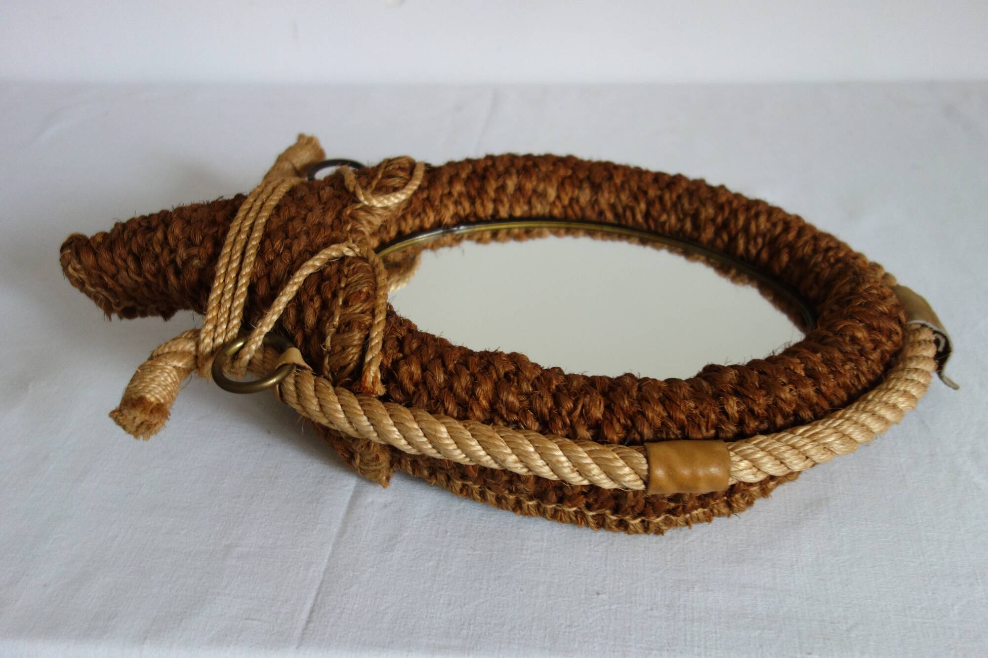 Old  rope mirror 50s/60s