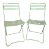 Pair of vintage folding garden chairs