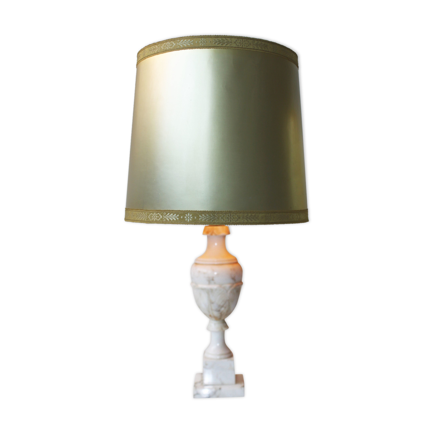 Neoclassical marble lamp, Italy, early twentieth century