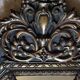 Old octagonal mirror with brass glazing beads