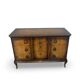Commode italienne en placage et bois massif de noyer, années 1940-1950