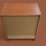 Teak veneer shoe cabinet, 1960s