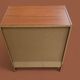 Teak veneer shoe cabinet, 1960s