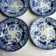 batch of 6 dessert plates Creil Montereau model Flora: Liseron