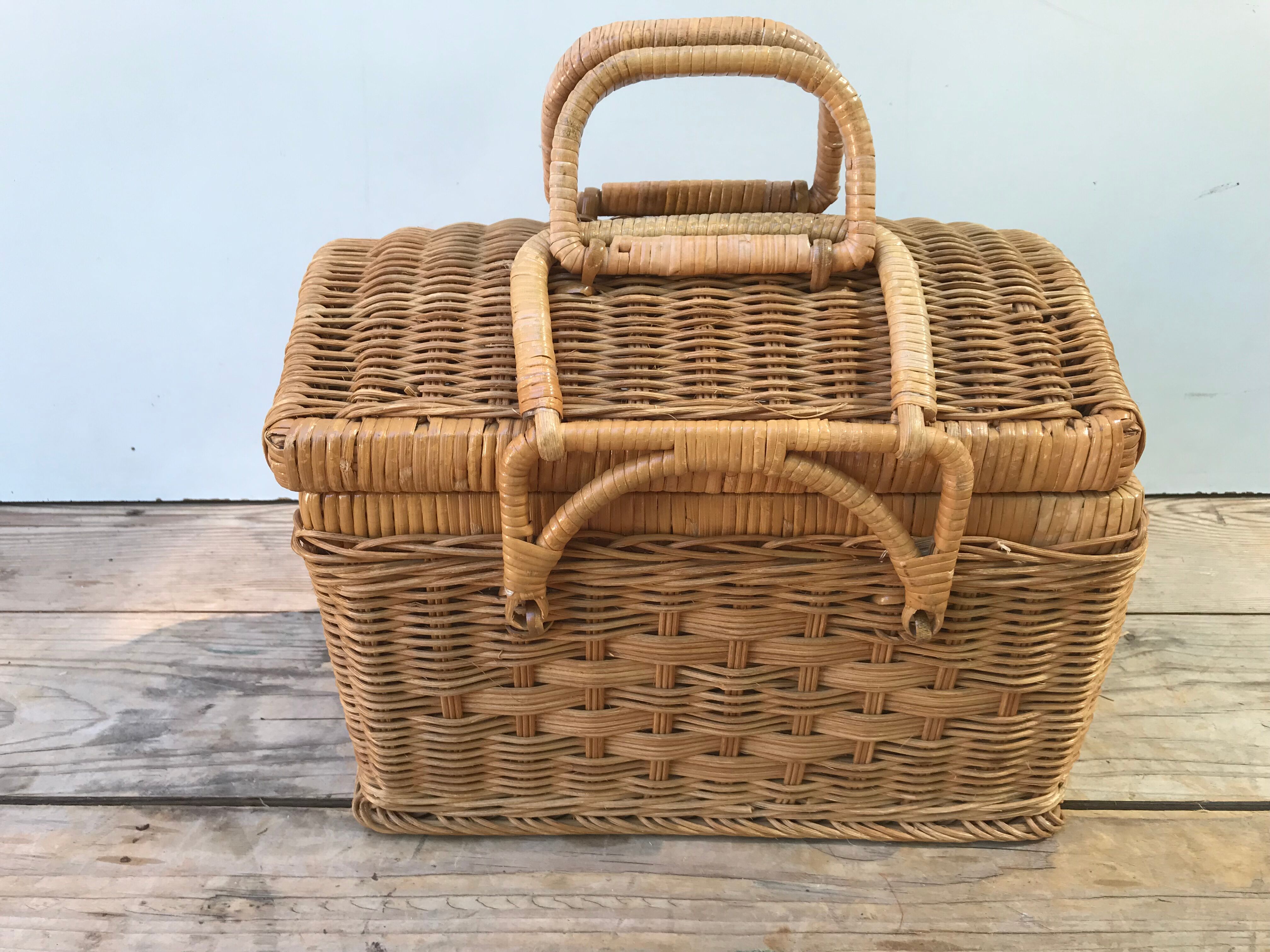 Ancien panier malle années 70 vintage