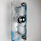 Pair of clear blue Murano wall sconces by Av Mazzega, Italy 1970s