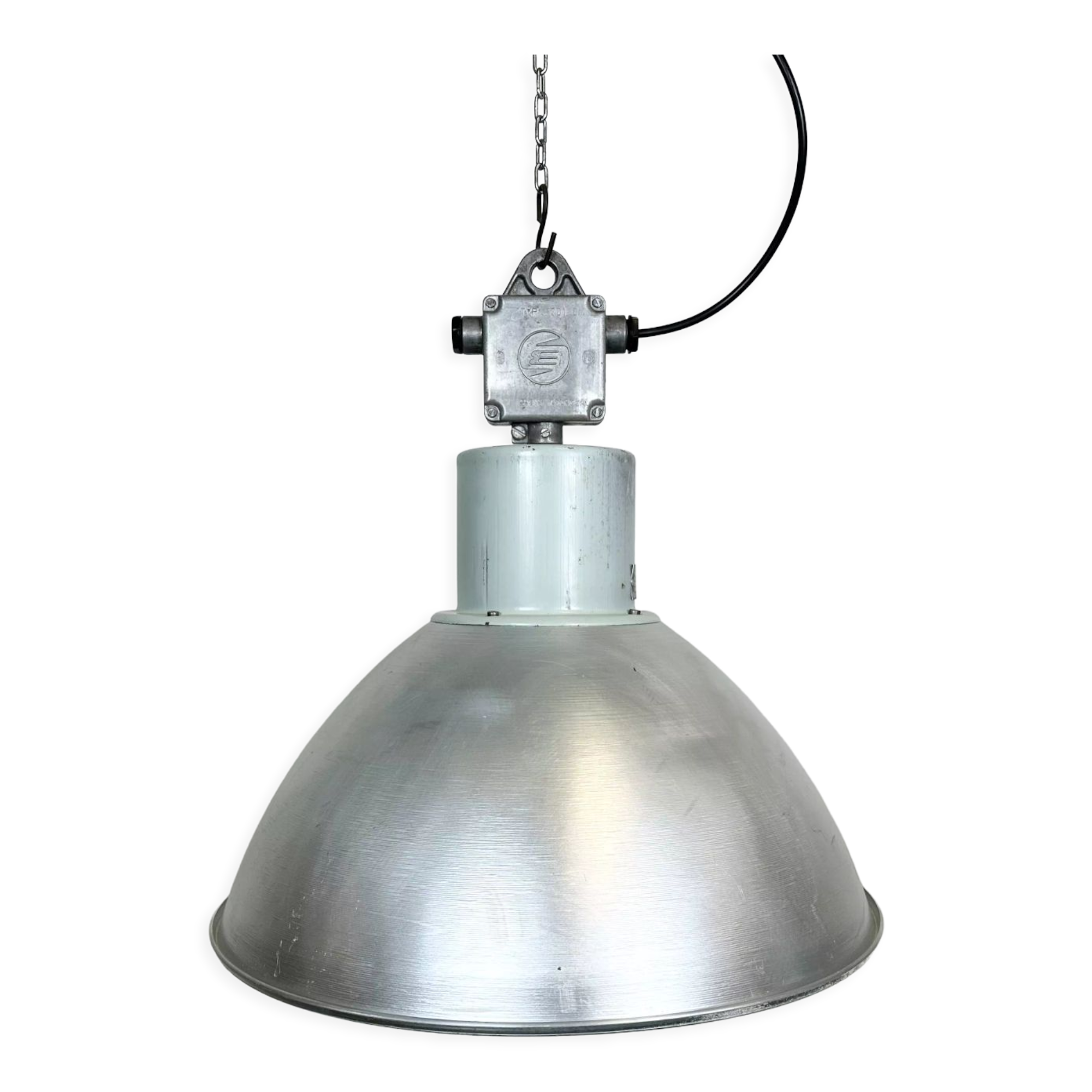Industrial aluminium pendant light from Elektrosvit, 1960s
