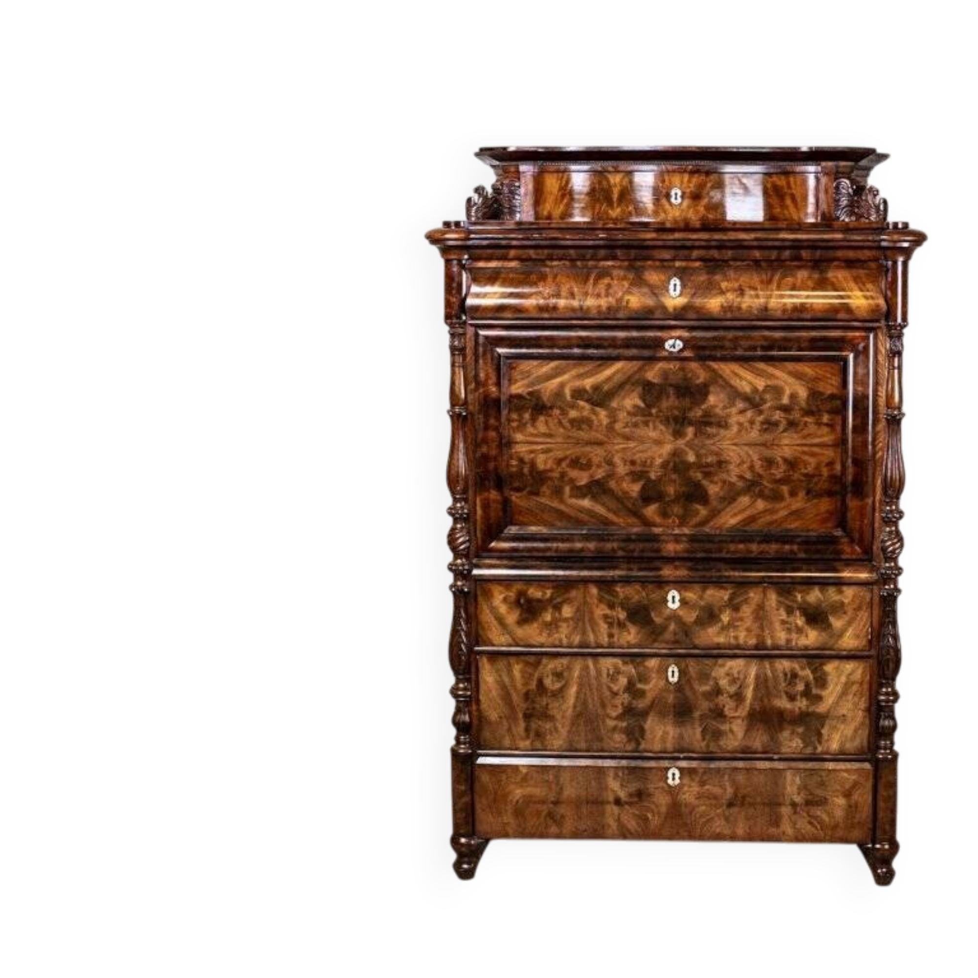 Antique Louis Philippe Secretary Desk, 1850