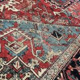 Ancient Heriz Carpet – Cobalt Blue & Indigo – 330 x 218 cm