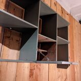 Wall shelf with lockers